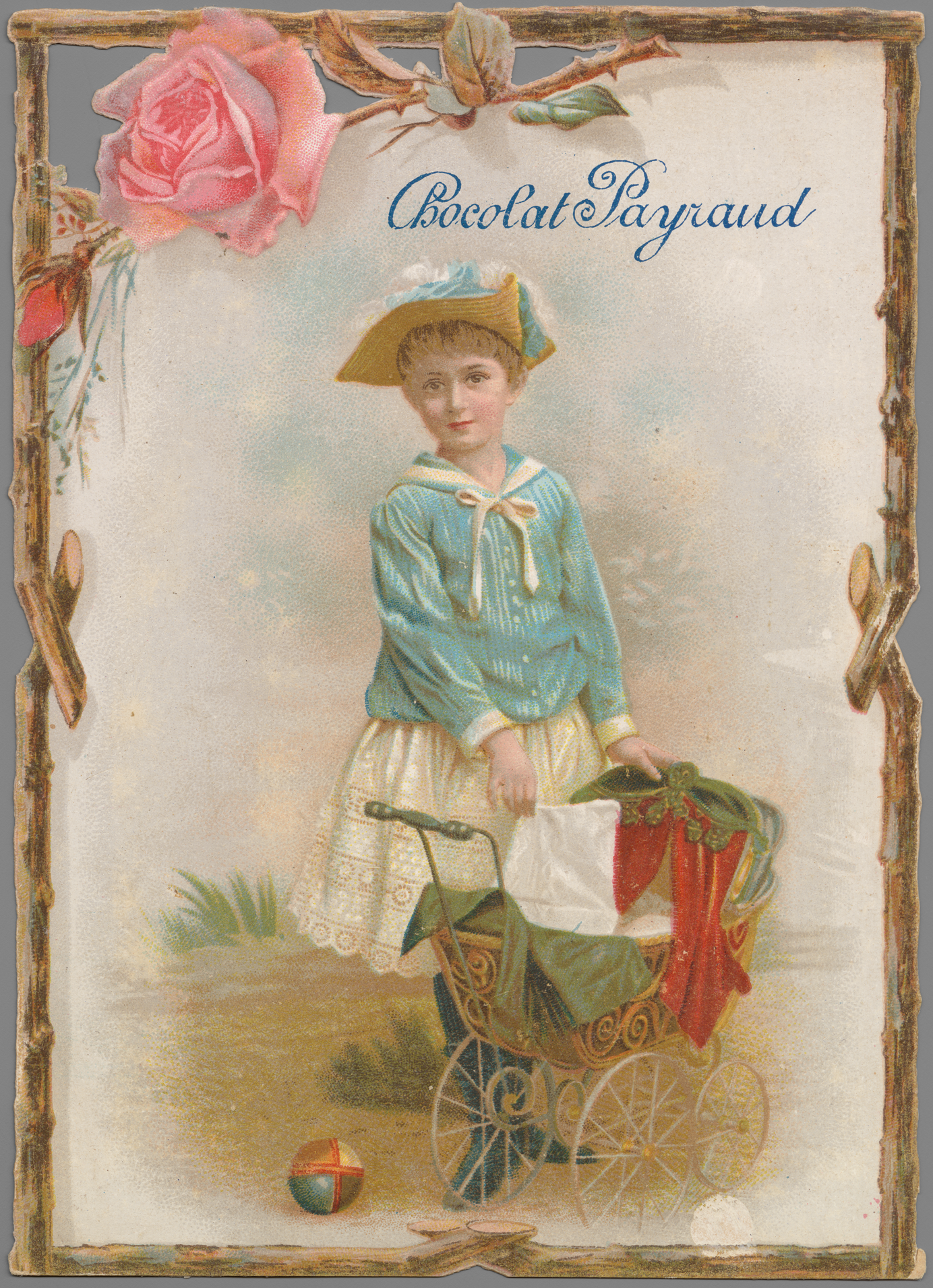 Chocolat Payraud, 37, rue de la République, chromolithographie publicitaire - Archives municipales de Lyon, 10FI/3/699
