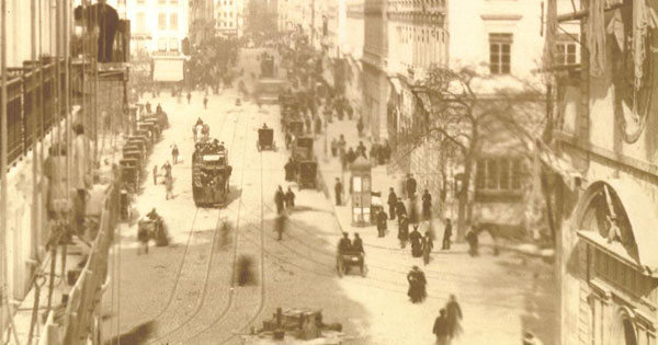 Extrait d'une carte postale de Lyon vers 1890