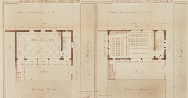 Plan d'une école