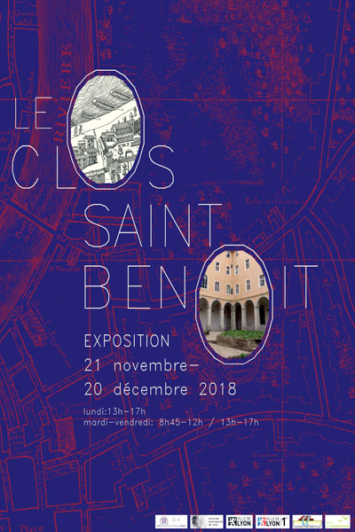 Affiche de l'exposition "Le clos Saint-Benoit"