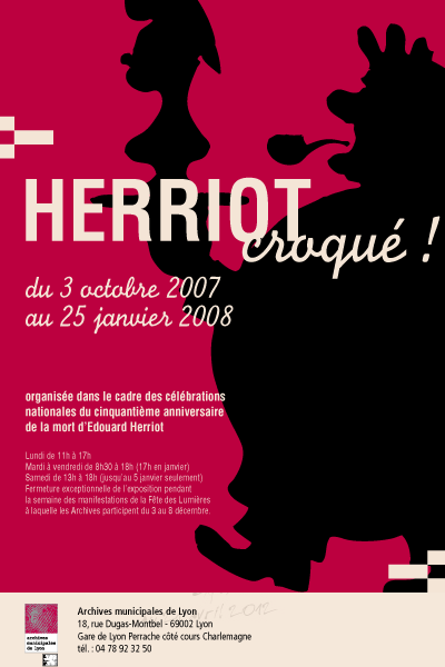 Affiche de l'exposition "Herriot, croqué"
