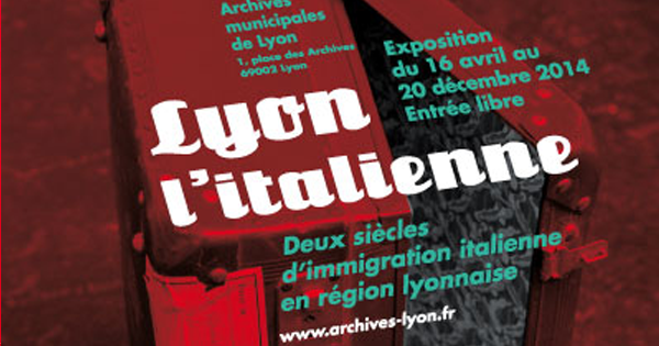 Affiche de l'exposition "Lyon l'italienne"