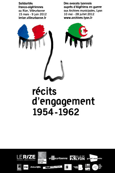 Affiche de l'exposition "Récits d'enggement : 1954-1962"