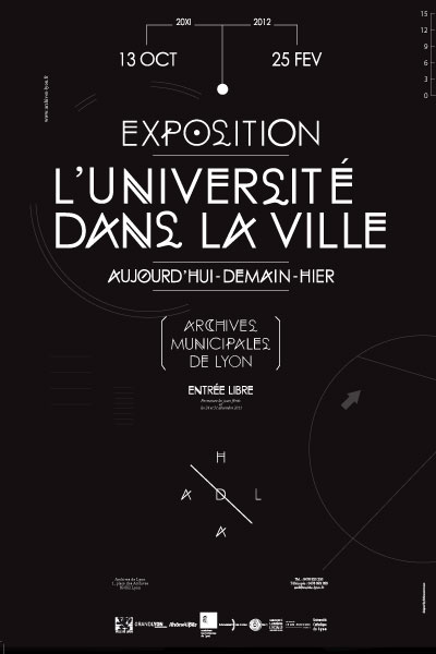 Affiche de l'exposition "L'Université dans la ville"