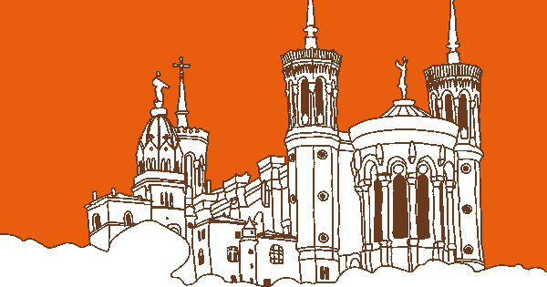 Dessin de la basilique de Fourvière réalisé par Julie Petrolli