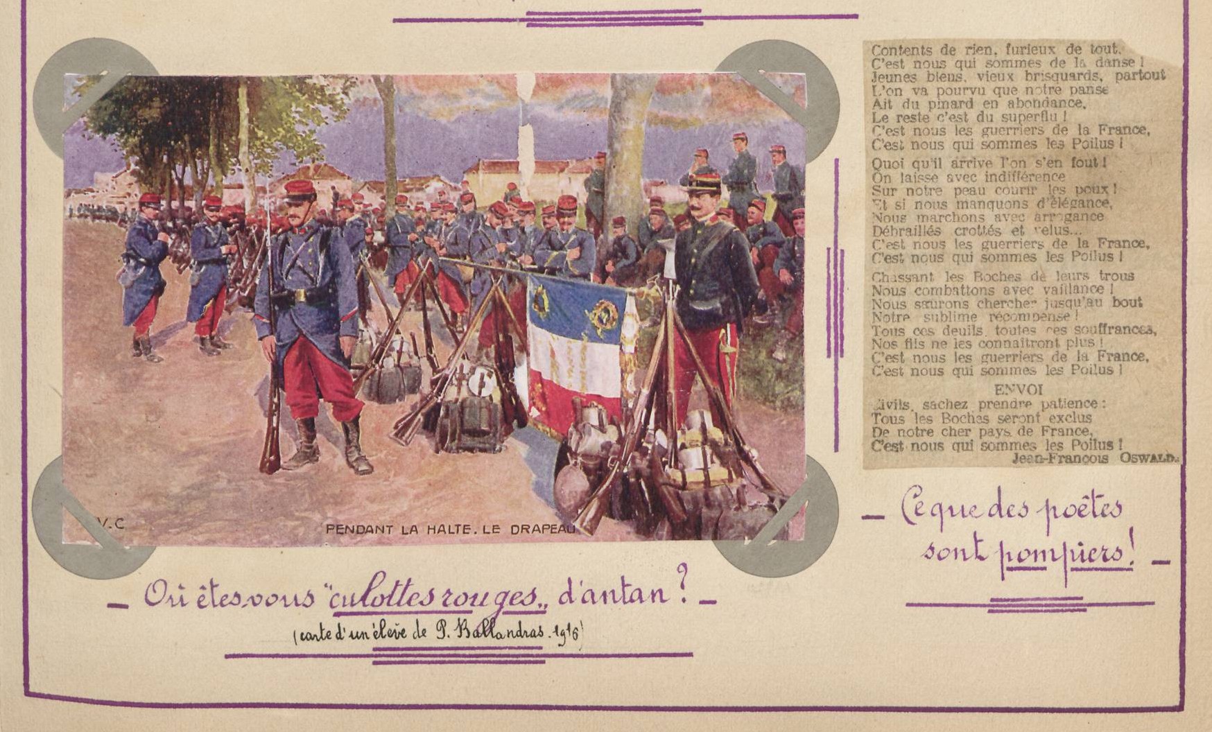 Extr. du fonds Pierre Ballandras, tome 4 "Dans le camp retranché de Salonique du mercredi 22 décembre 1915 au 28 mai 1916" (276II/4, image 68)
