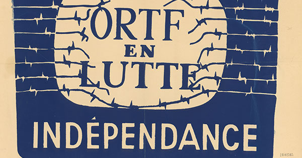 Affiche sur la grève à l'ORTF en mai 68