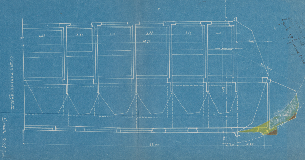 Plan du bâtiment des "Deux passages" - 314WP/139/2e arrondissement/dossier n° 49