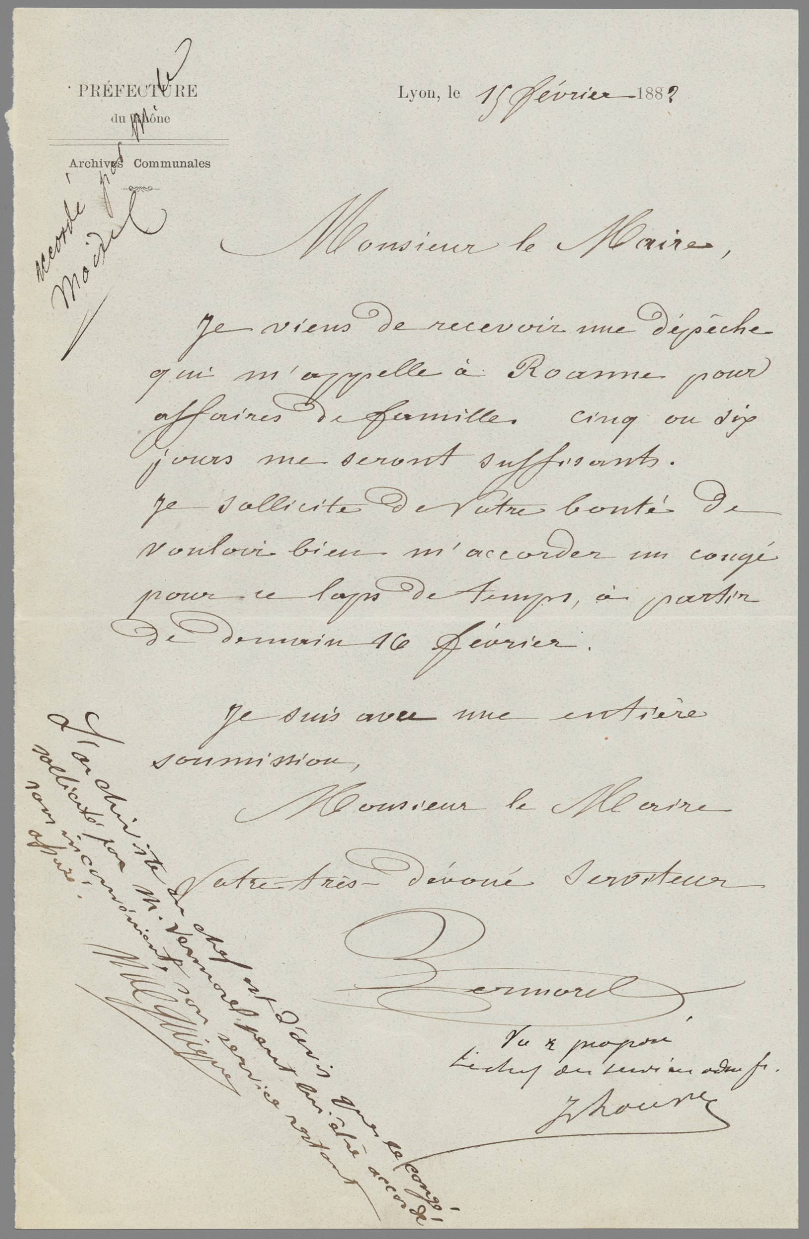 Signature de Vermorel, extr. de son dossier de personnel (524W/942/VERMOREL/BENOIT)