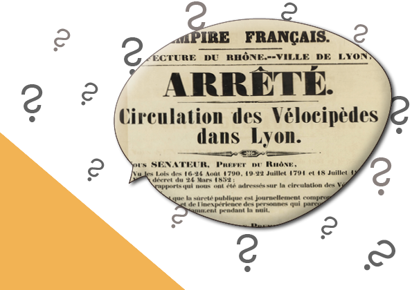 Affiche administrative de circulation dans une bulle dessinée