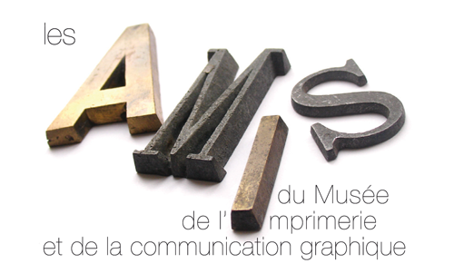 Logo textuel "Les amis du musée de l'imprimerie"