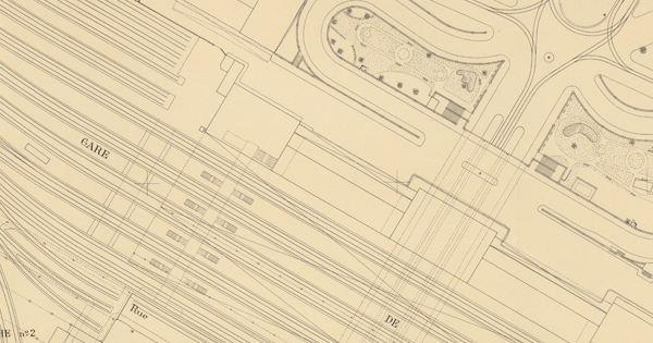 Détail du plan parcellaire du quartier Perrache - 4s246_1