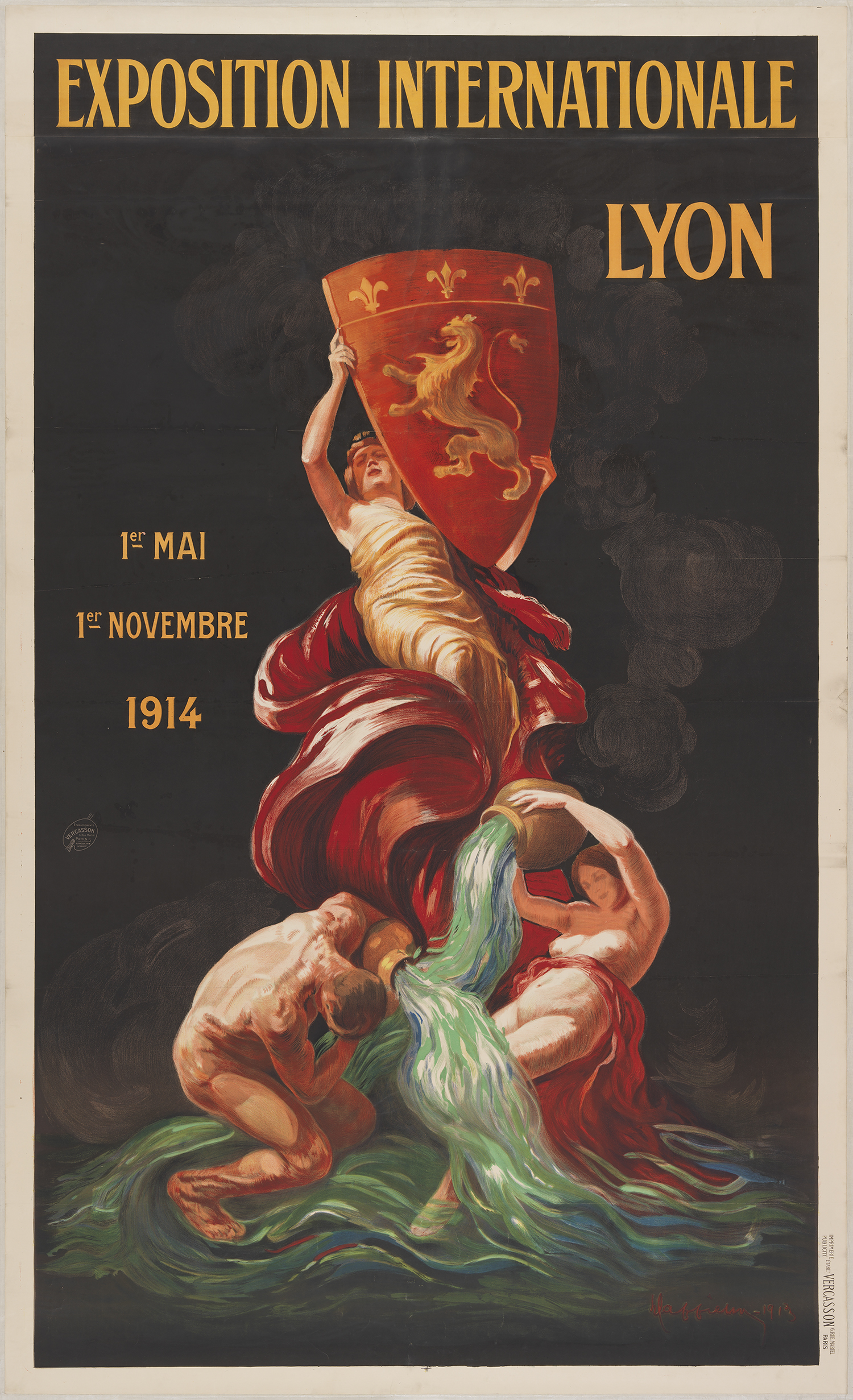 Affiche de l'exposition internationale de Lyon en 1914 - 7fi3416