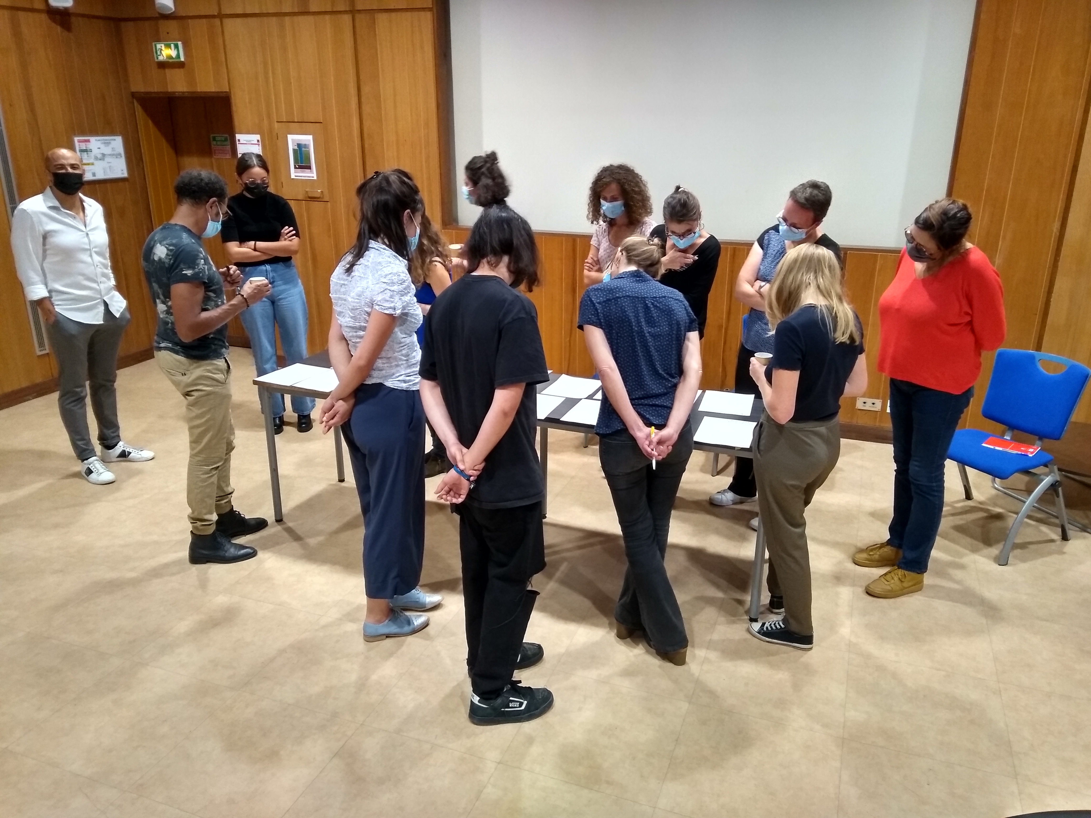 Séance de travail préparatoire au Musée Lugdunum en compagnie de Brune Bleicher et Medhi Krüger