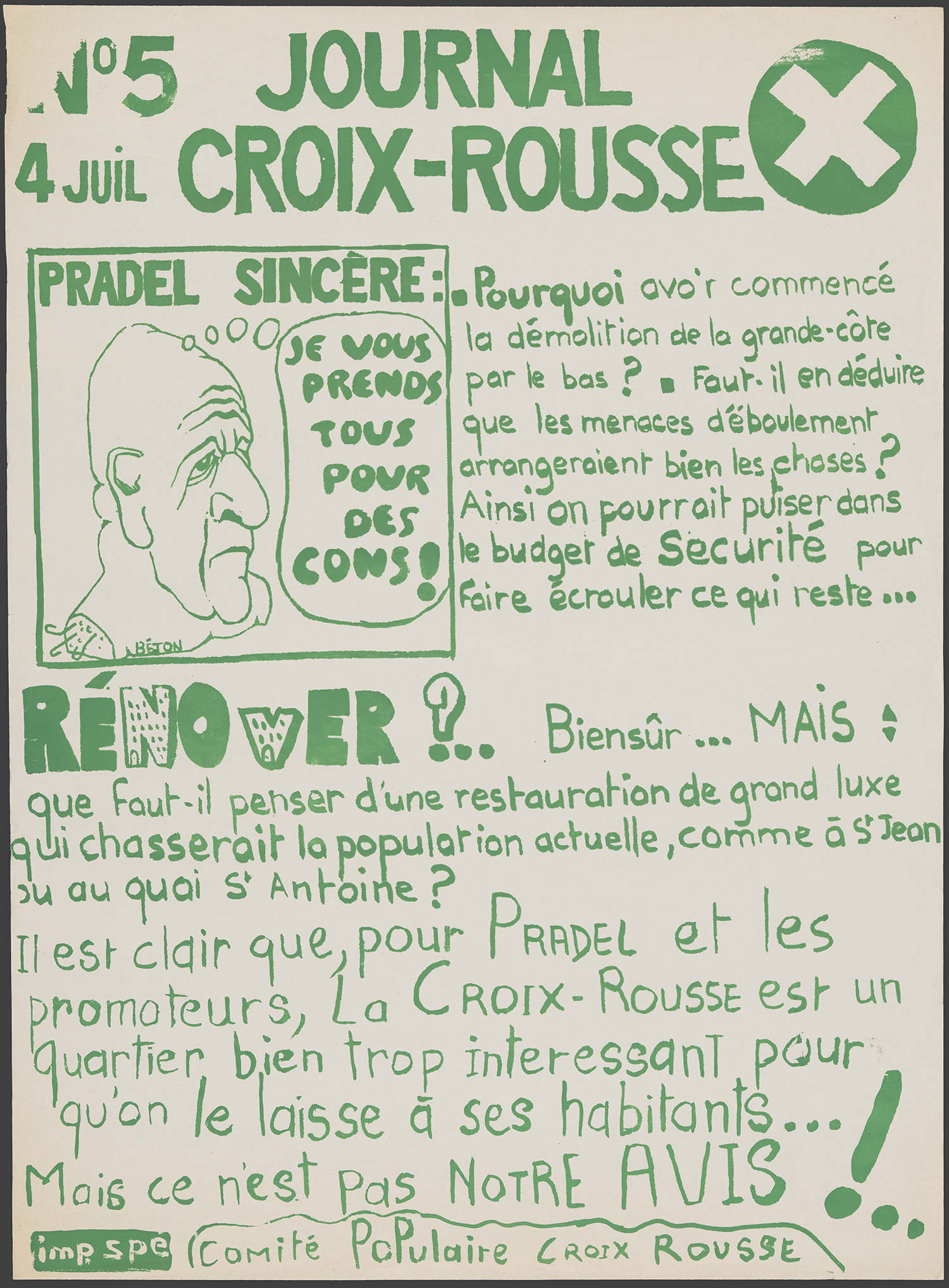 Journal de la Croix-Rousse, n°5 - 45Fi19