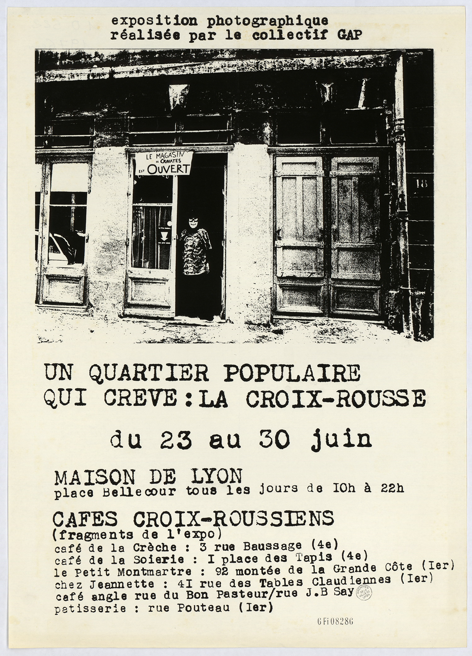 Affiche pour une exposition photographique du GAP (Groupe Action Photo) - 6Fi8286