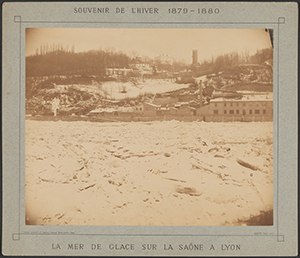 La mer de glace sur la Saône, 1879-80, photographies, 1PHP/19