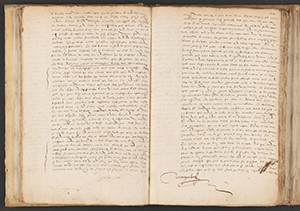 L’accident des glaces, registre consulaire 1608, manuscrit, AML, BB/144  - page 8
