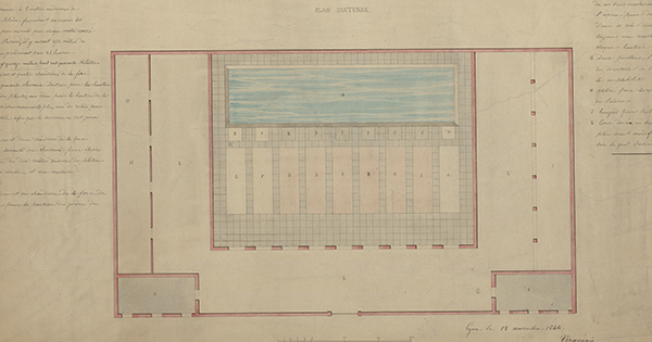 Plan de l'usine de retraitement des eaux usées de Lyon