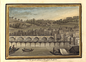 Dessin du pont des célestins