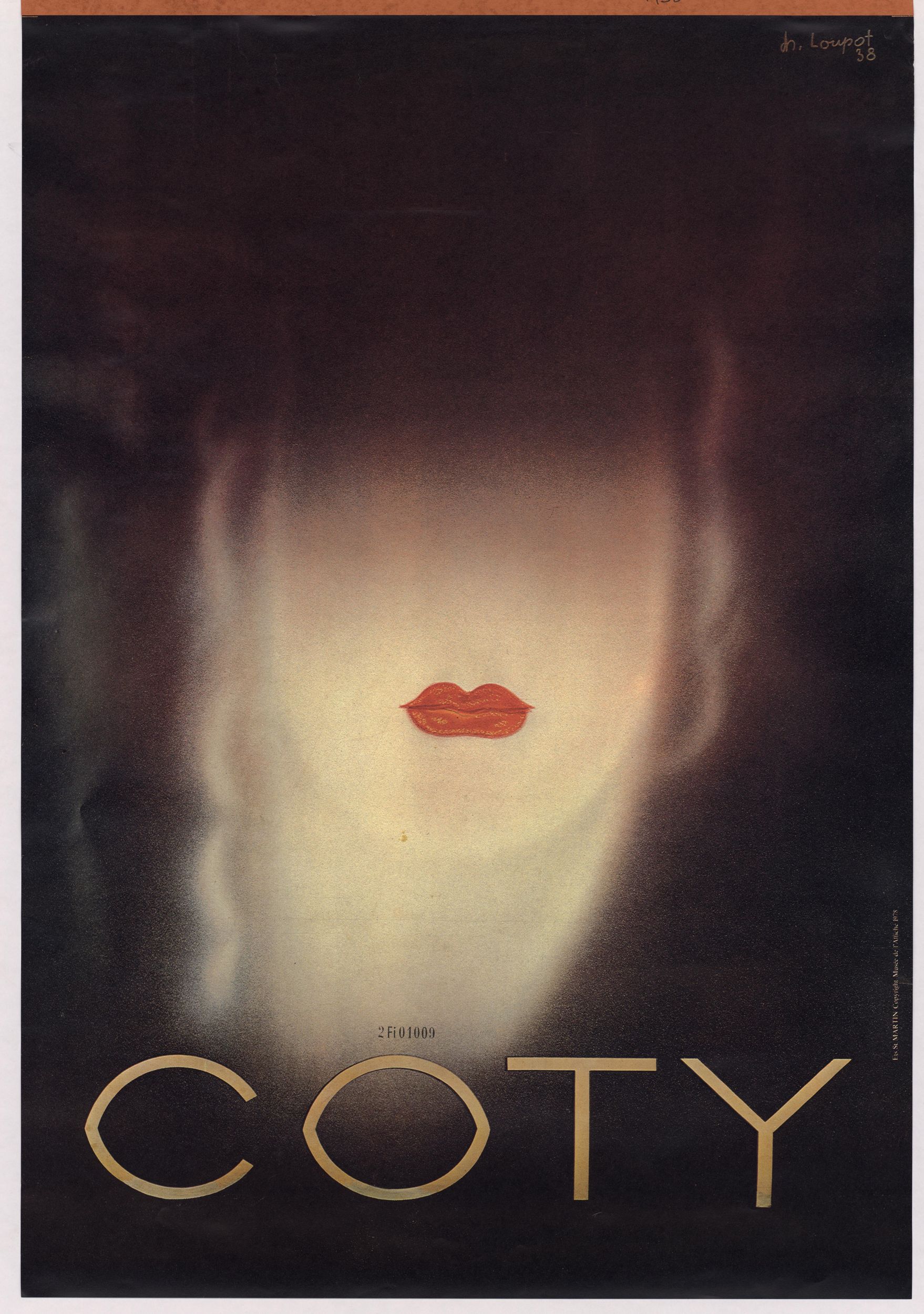 Coty - Produits de beauté : affiche publicitaire couleur (1938, cote : 2FI/1009)