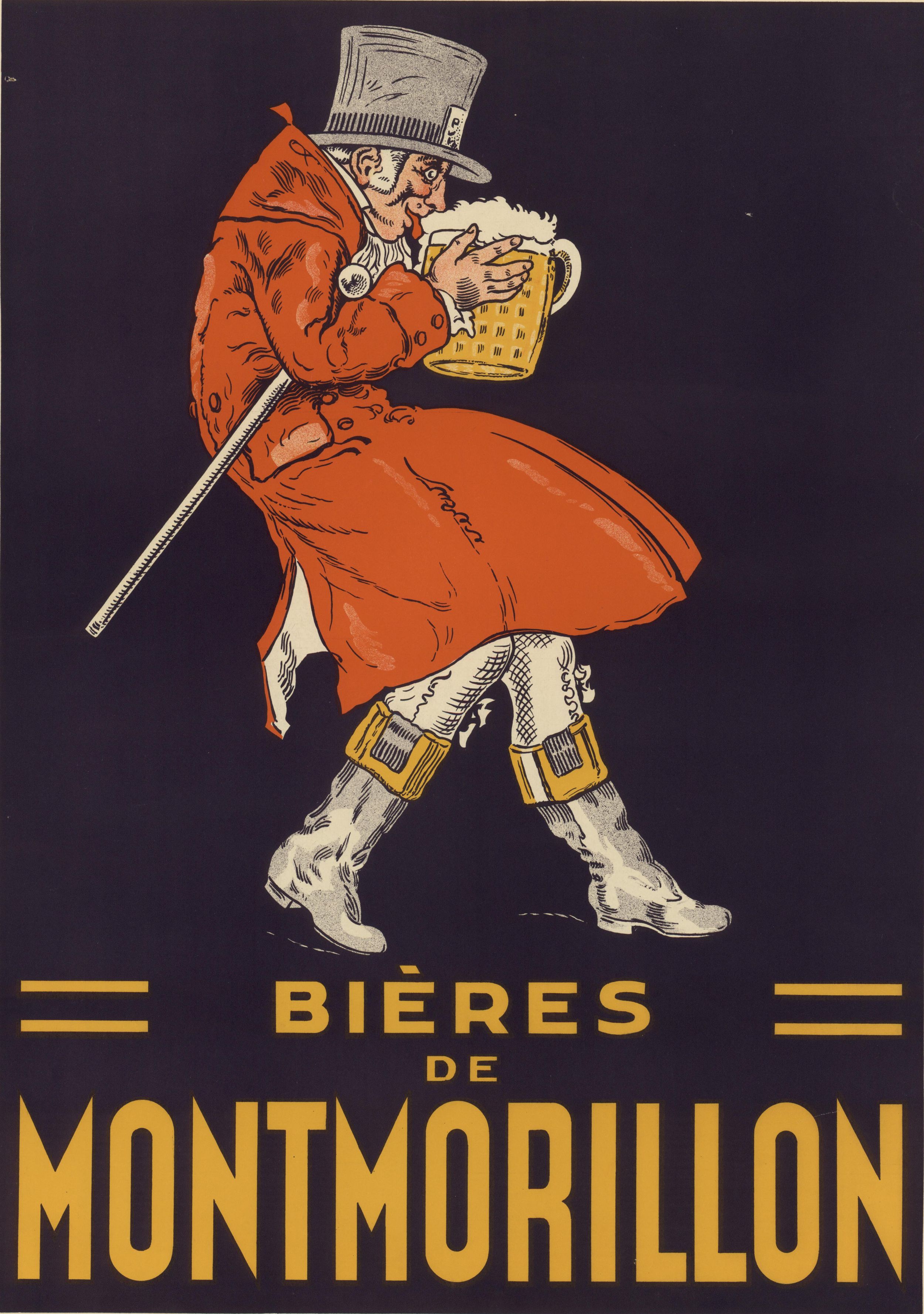 Bières de Montmorillon : affiche publicitaire couleur (1900, cote : 2FI/1499)