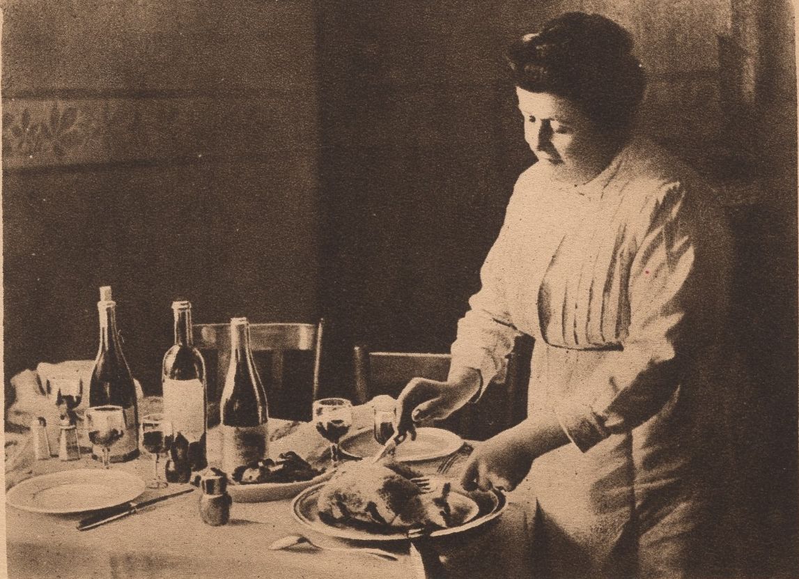 Restaurant Fillioux - D. Fréchin, gendre et successeur : carte postale NB (vers 1910, cote : 4FI/11468)