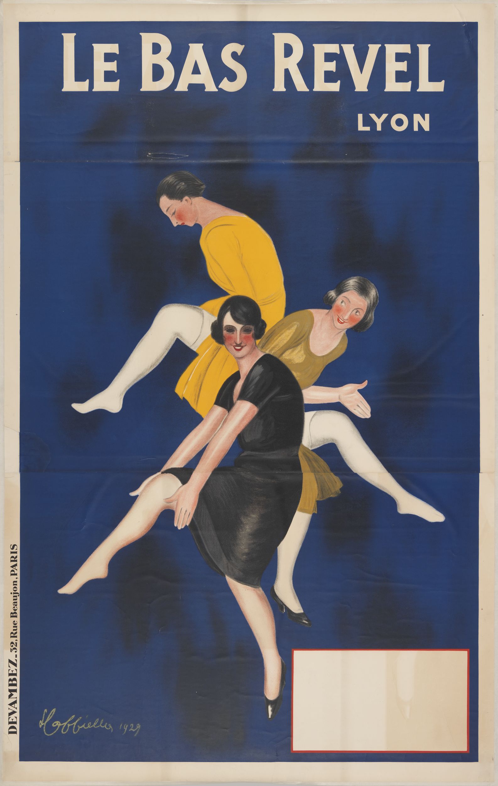 Le bas Revel : affiche publicitaire couleur très grand format par L. Capiello (1929, cote : 7FI/1416)