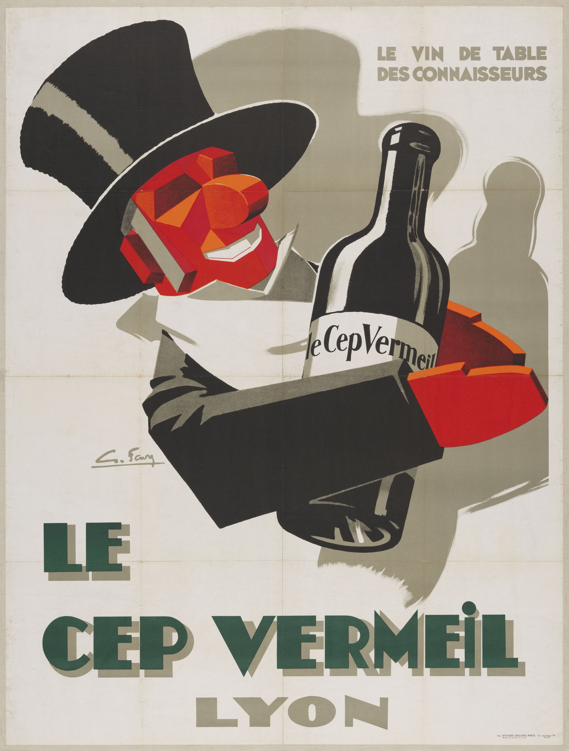 Le Cep Vermeil : affiche publicitaire couleur très grand format (1965, cote : 7FI/1951 usage privé uniquement)