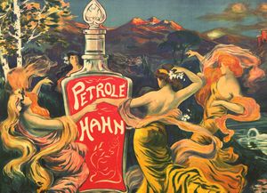 « Pétrole Hahn, Trésor des cheveux » : affiche publicitaire couleur très grand format (1905-1920, cote : 7FI/3346)