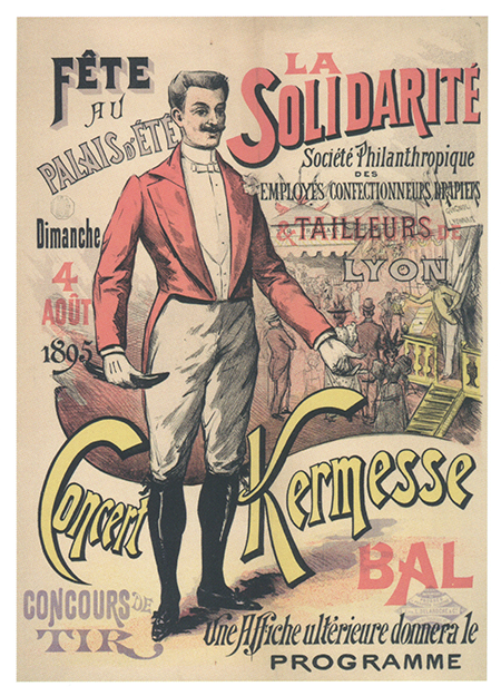 Affiche de la fête de a société philanthropique