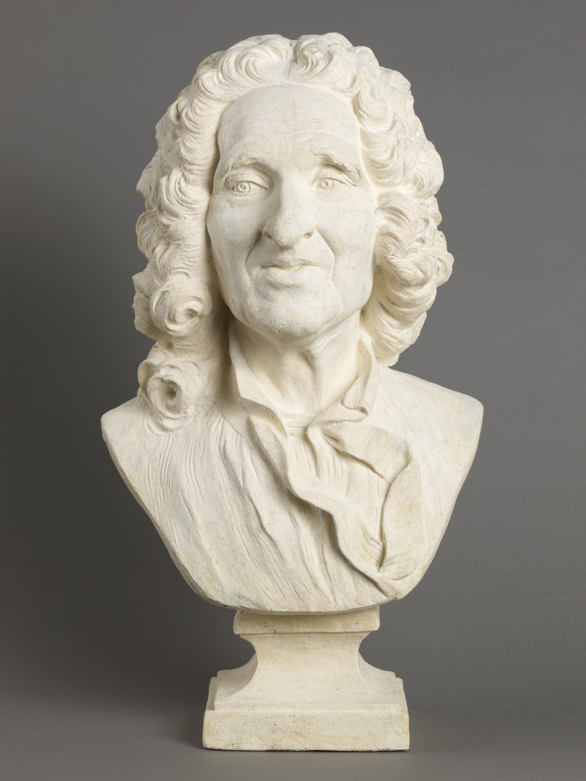 Camille Falconnet, médecin et cofondateur de l'Académie : buste en plâtre par Etienne Falconnet (1747, V116-B93, coll. Académie SBLA de Lyon)