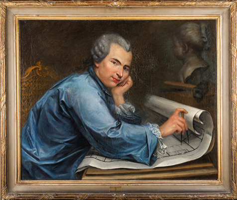 Portrait d'Antoine-Michel Perrache : huile sur toile (1770-1775, A 3138, musée des Beaux-Arts de Lyon)