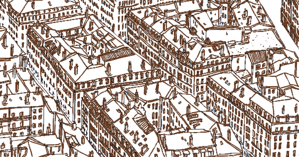 Dessin de rues lyonnaises