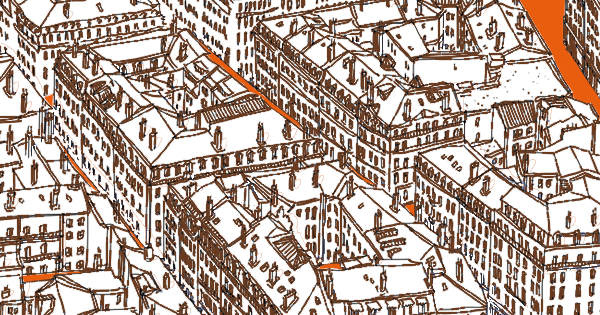 Dessin de rues lyonnaises