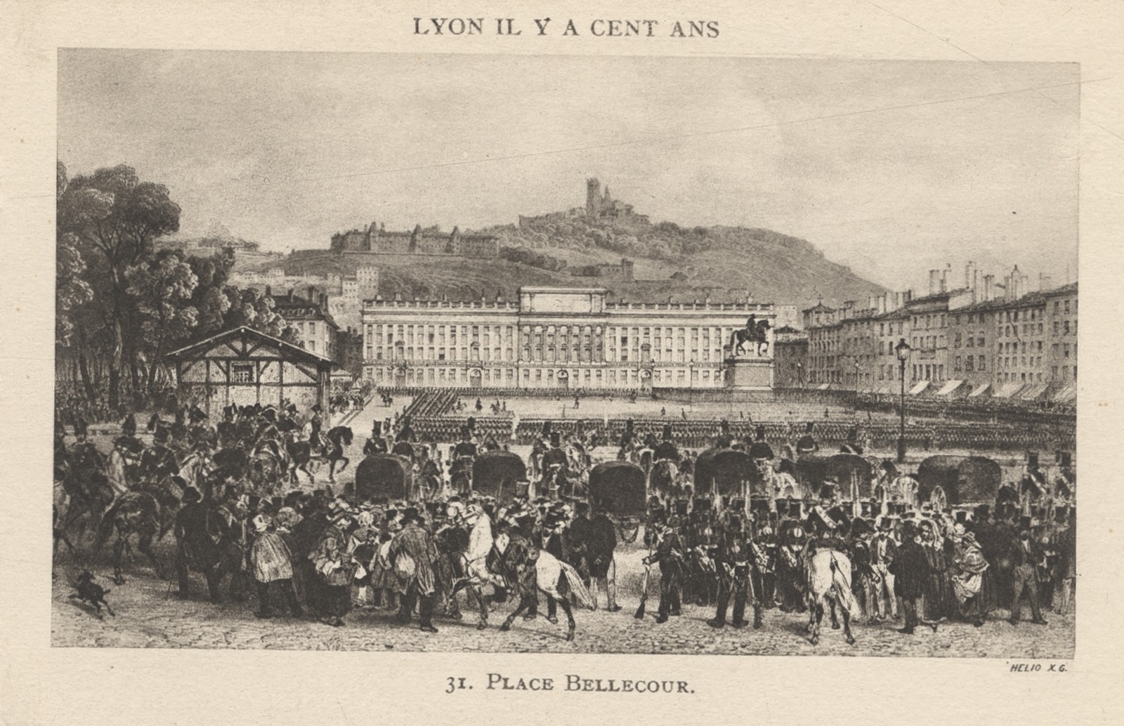 Lyon il y a cent ans [avant 1872] : héliogravure de Xavier Goutagny (v. 1945, cote : 4FI/8575)