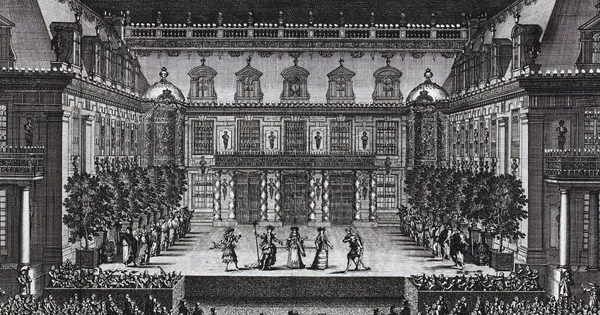 Esquisse d'une salle de spectacle à Versailles