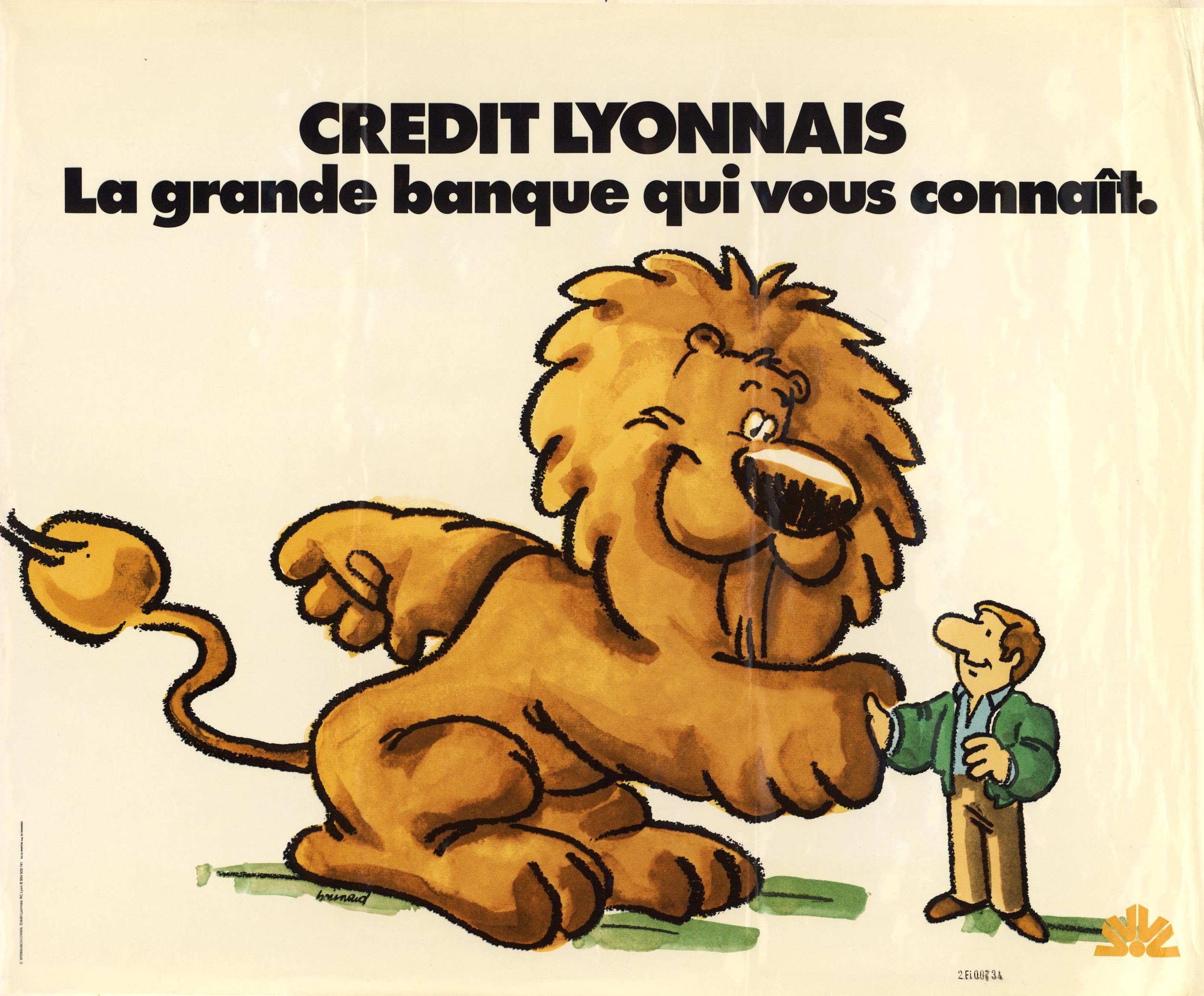 Crédit lyonnais, « La grande banque qui vous connaît » : affiche Boisnard (1978, cote 2FI/734) 