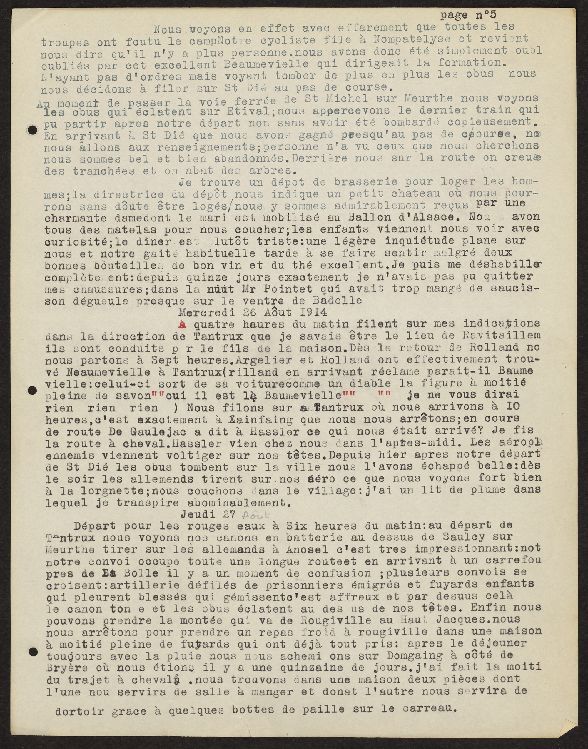 Journal de campagne d'Auguste Verrière, 25 août 1914 - 1ii/506/1