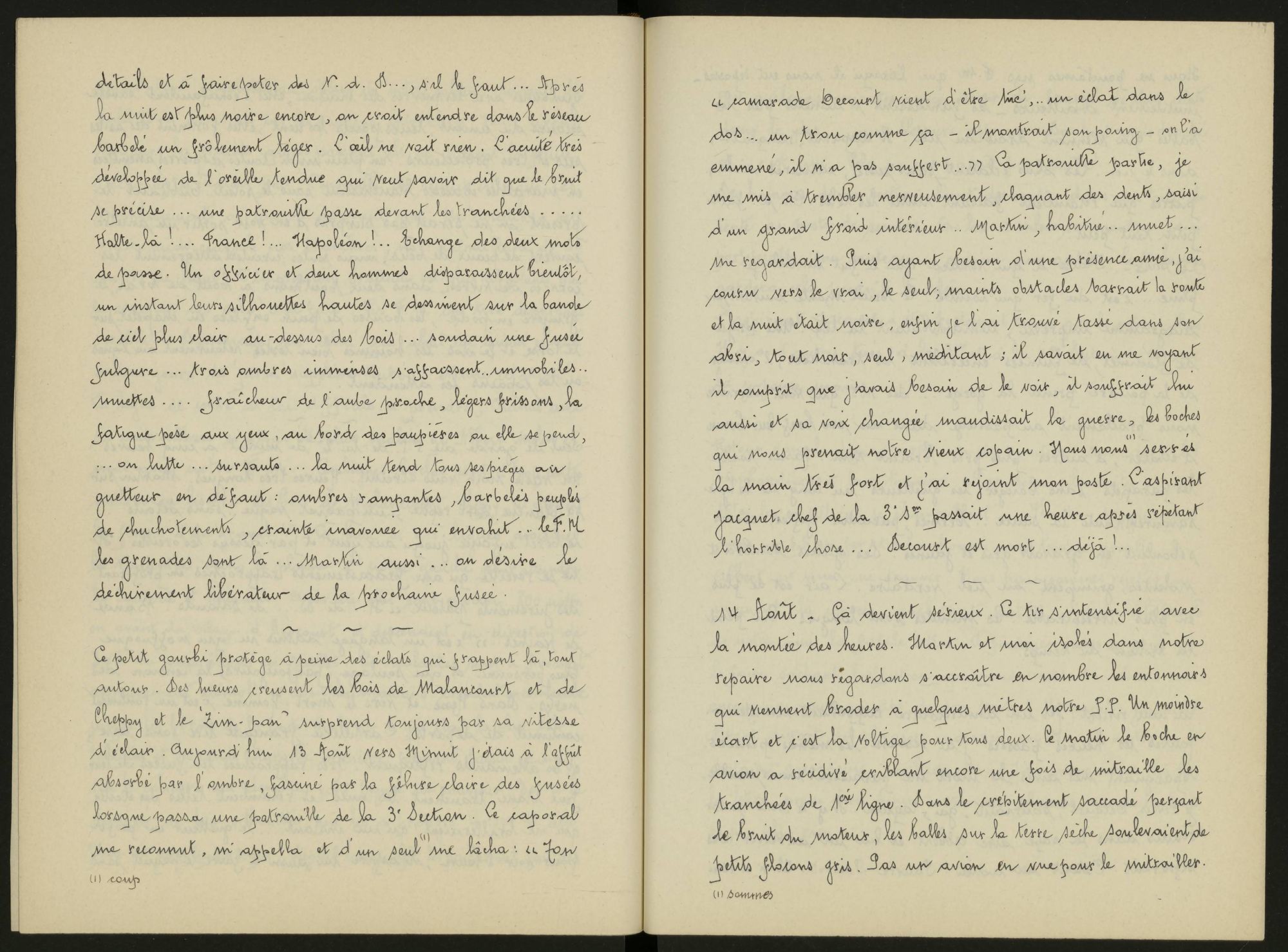 Journal de Joseph Rossignol, 13 août 1917 -1ii/593