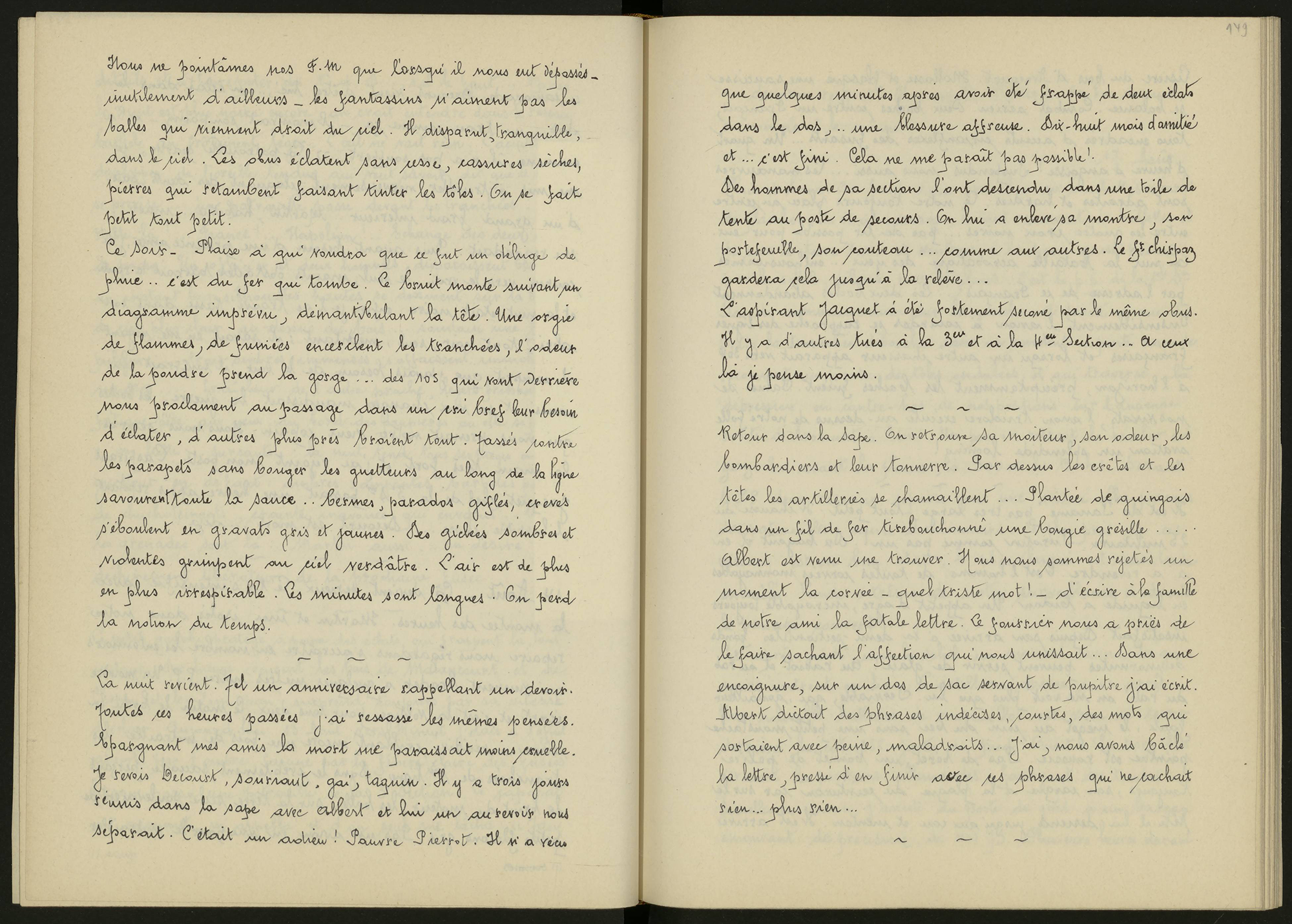 Manuscrit autobiographique de Joseph Rossignol, 13 août 1915 - 1ii/593