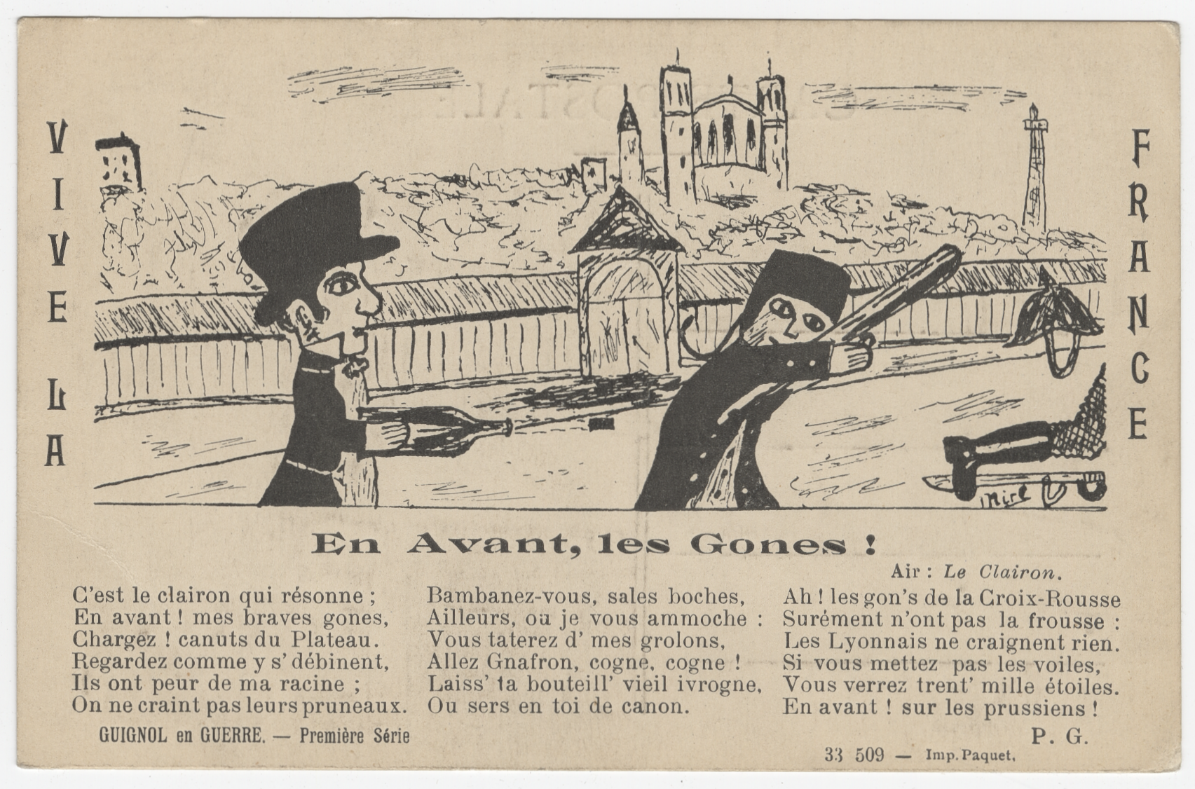 Guignol en guerre. "En avant les Gones ! ", 1914-1918. Lyon - 4fi4894