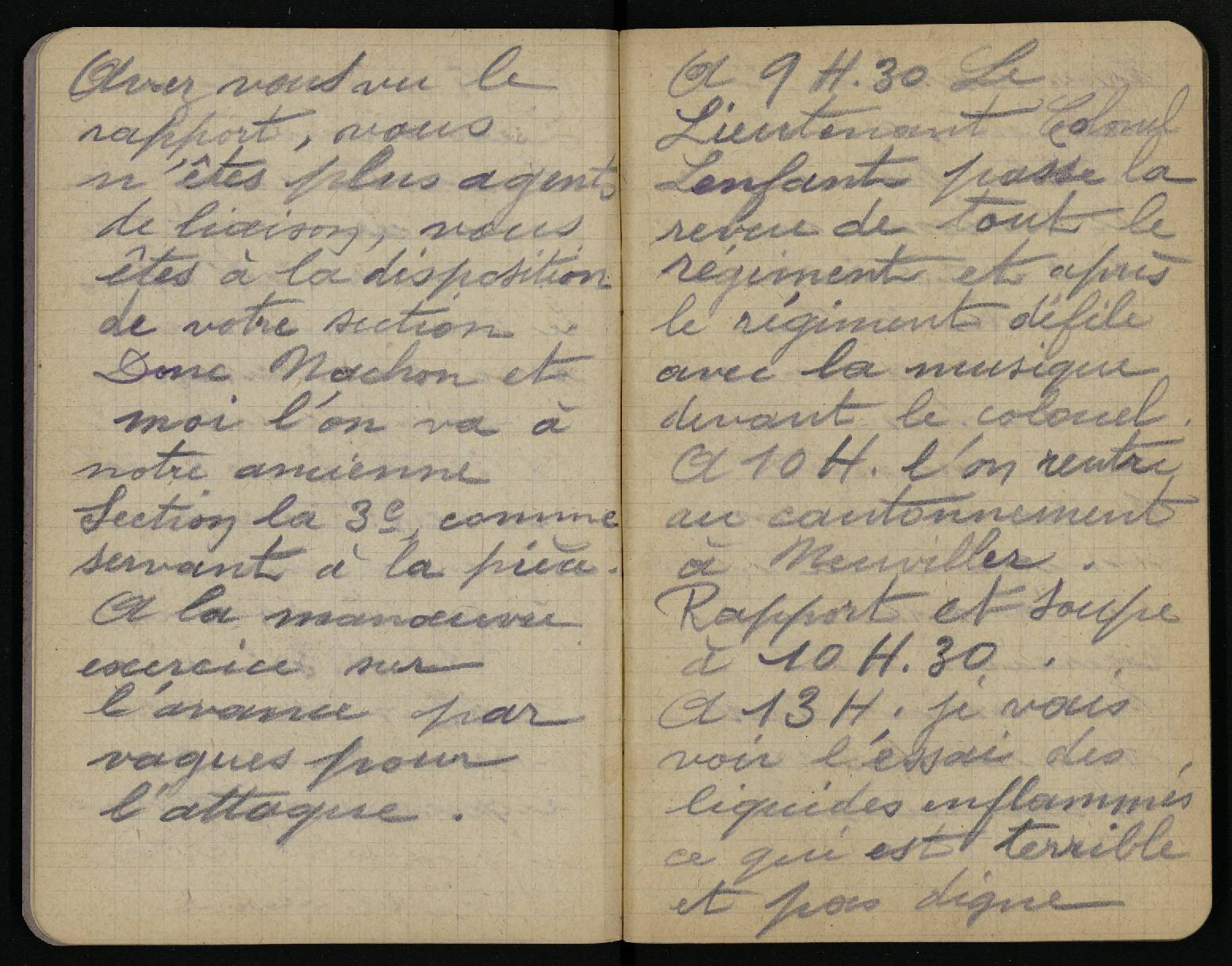 Carnet de Louis Boyer, 1er octobre 1916 - HCL/HD/1z/1/3