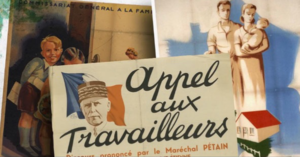 Assemblage d'affiches pétainiste