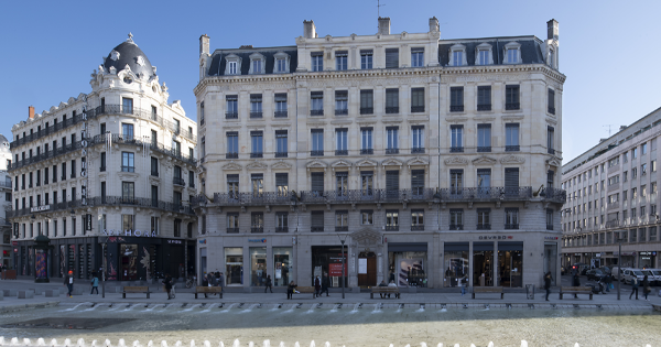Façade du 10 rue de la république à Lyon