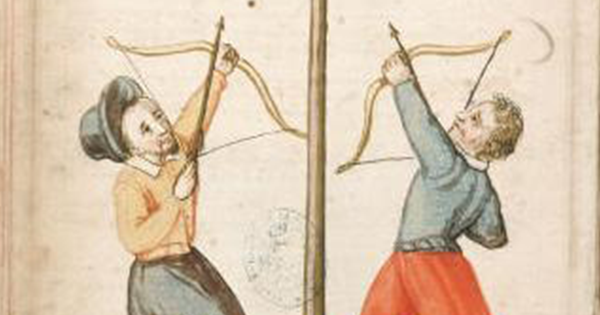 Estampe représentant 2 archers - BNF