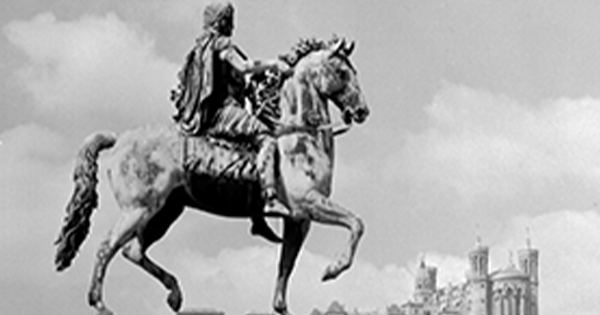 Photo de la statue de Louis XIV, place Bellecour