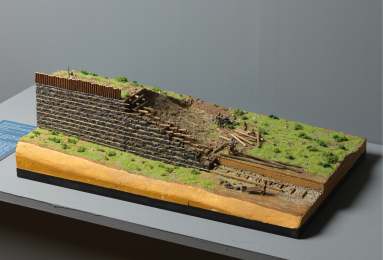 maquette du murus gallicus