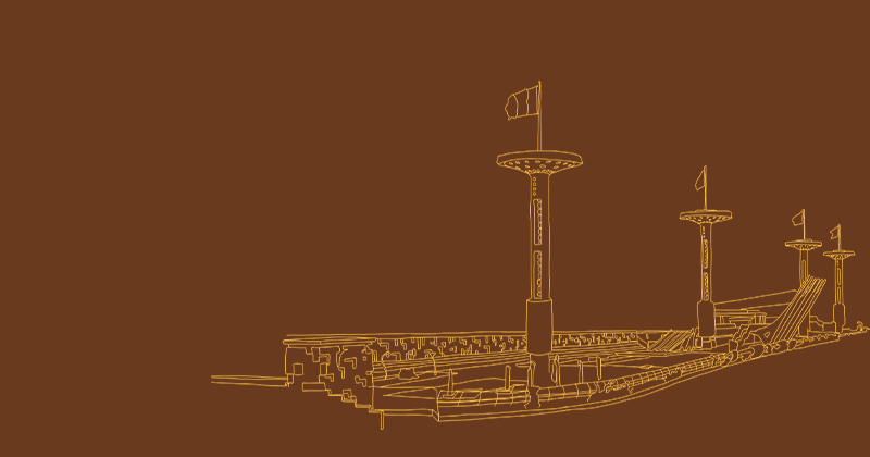 Dessin de la piscine du Rhône par Julie Petrolli
