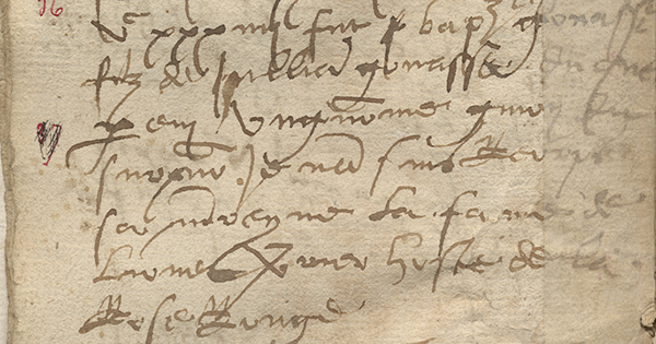 Détail du Registre des baptêmes de la paroisse de St-Pierre-Le-Vieux - 1532-1545  1GG/268